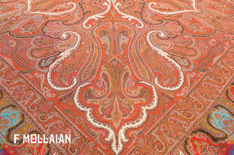 Antique persian Kerman Textile n°:29619340